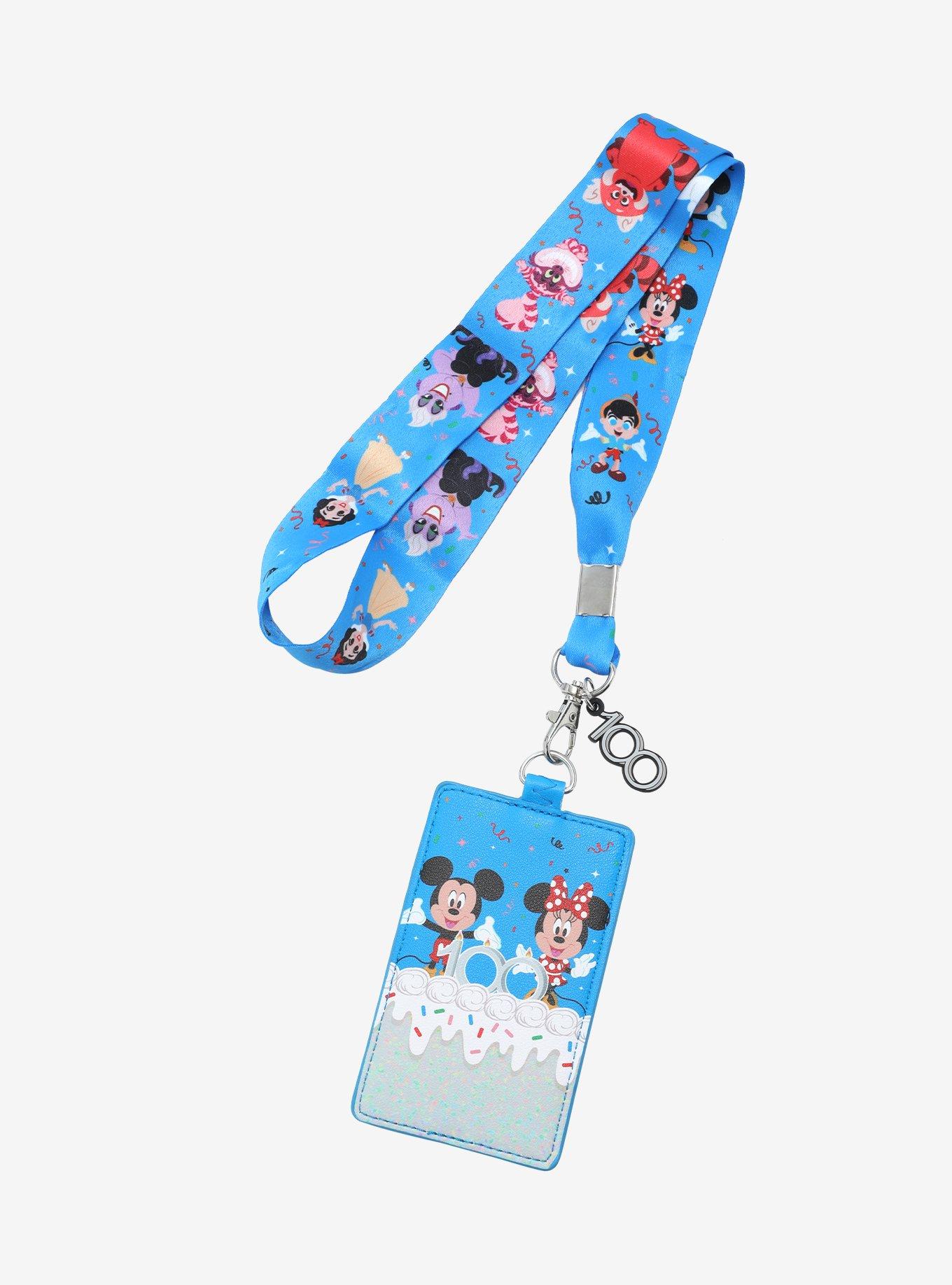 Loungefly Disney100 Characters Lanyard With Cardholder, , hi-res