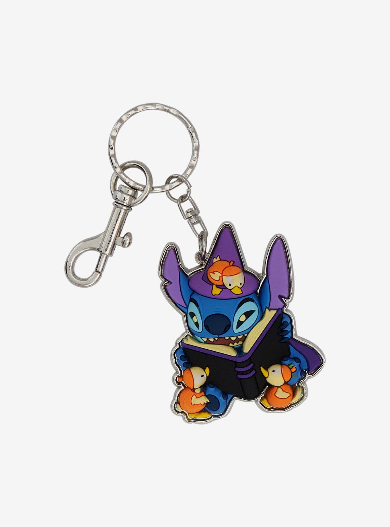 Loungefly Disney Lilo & Stitch Halloween Stitch & Ducks Key Chain, , hi-res