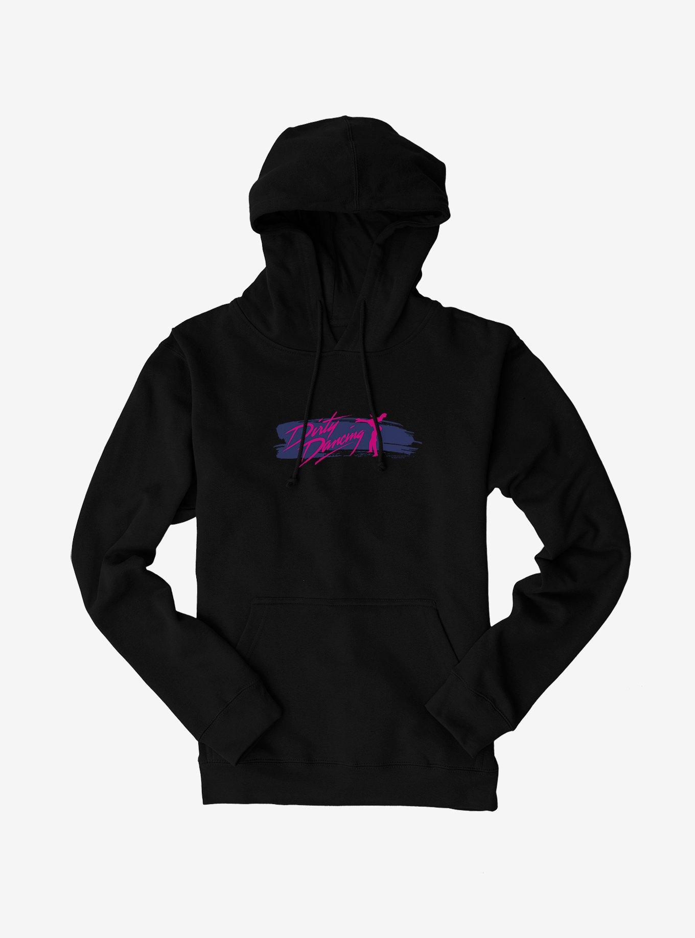 Dirty Dancing Brush Stroke Title Hoodie, BLACK, hi-res