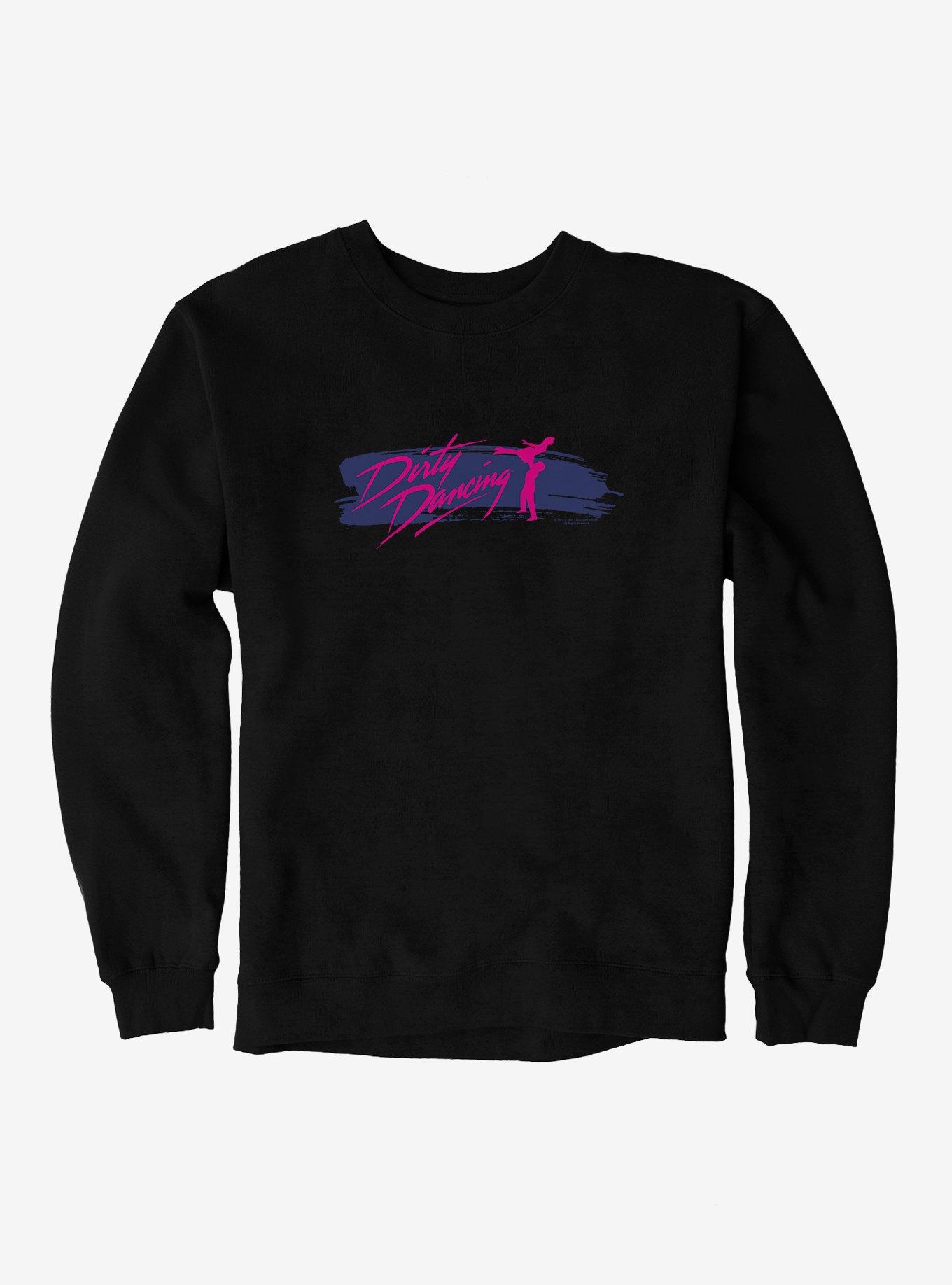 Dirty Dancing Brush Stroke Title Sweatshirt, BLACK, hi-res