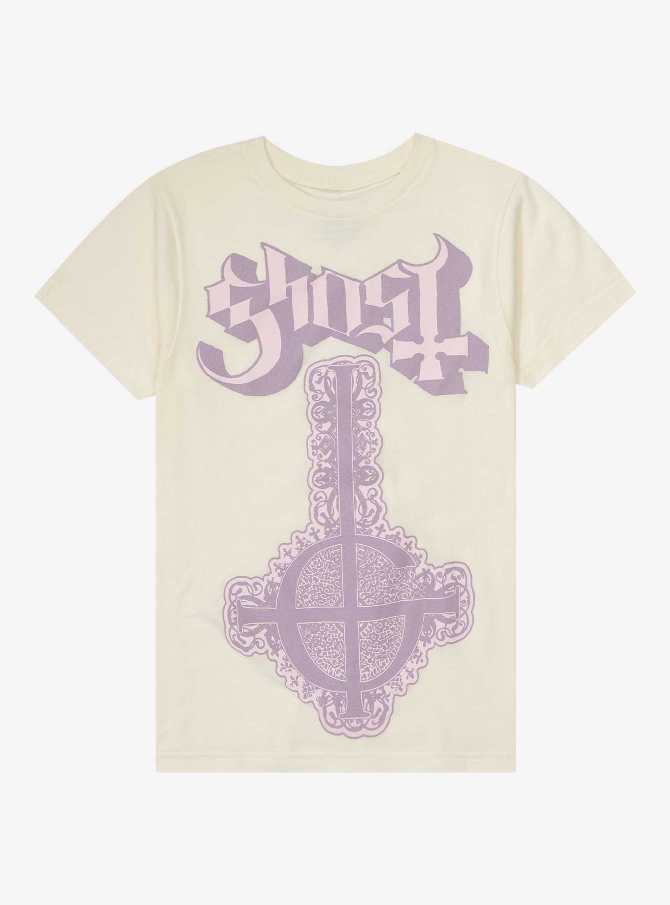 Ghost Pastel Grucifix Boyfriend Fit Girls T-Shirt, , hi-res