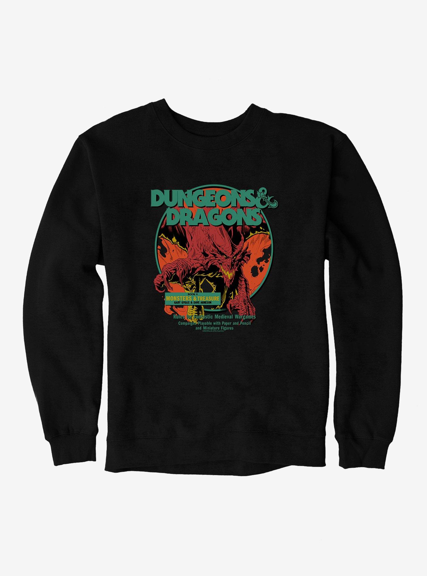Dungeons & Dragons Book II Monsters & Treasure Sweatshirt, BLACK, hi-res