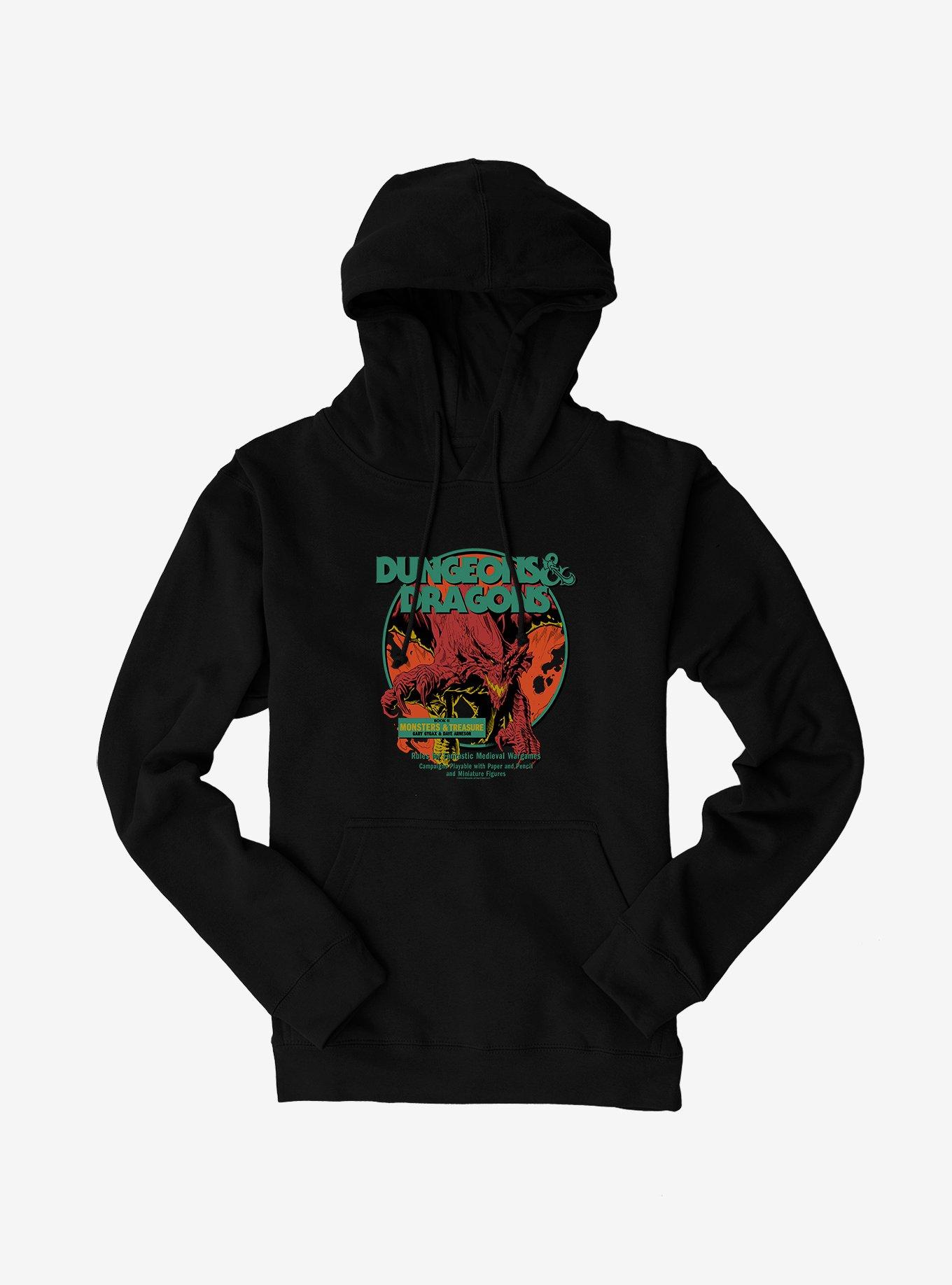 Dungeons & Dragons Book II Monsters & Treasure Hoodie, BLACK, hi-res