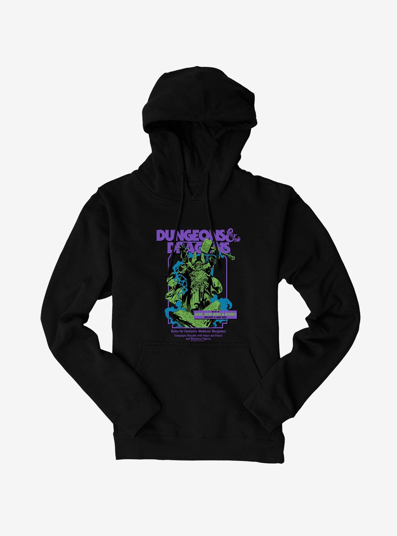 Dungeons & Dragons Book VII Gods, Demi-Gods & Heroes Hoodie, BLACK, hi-res