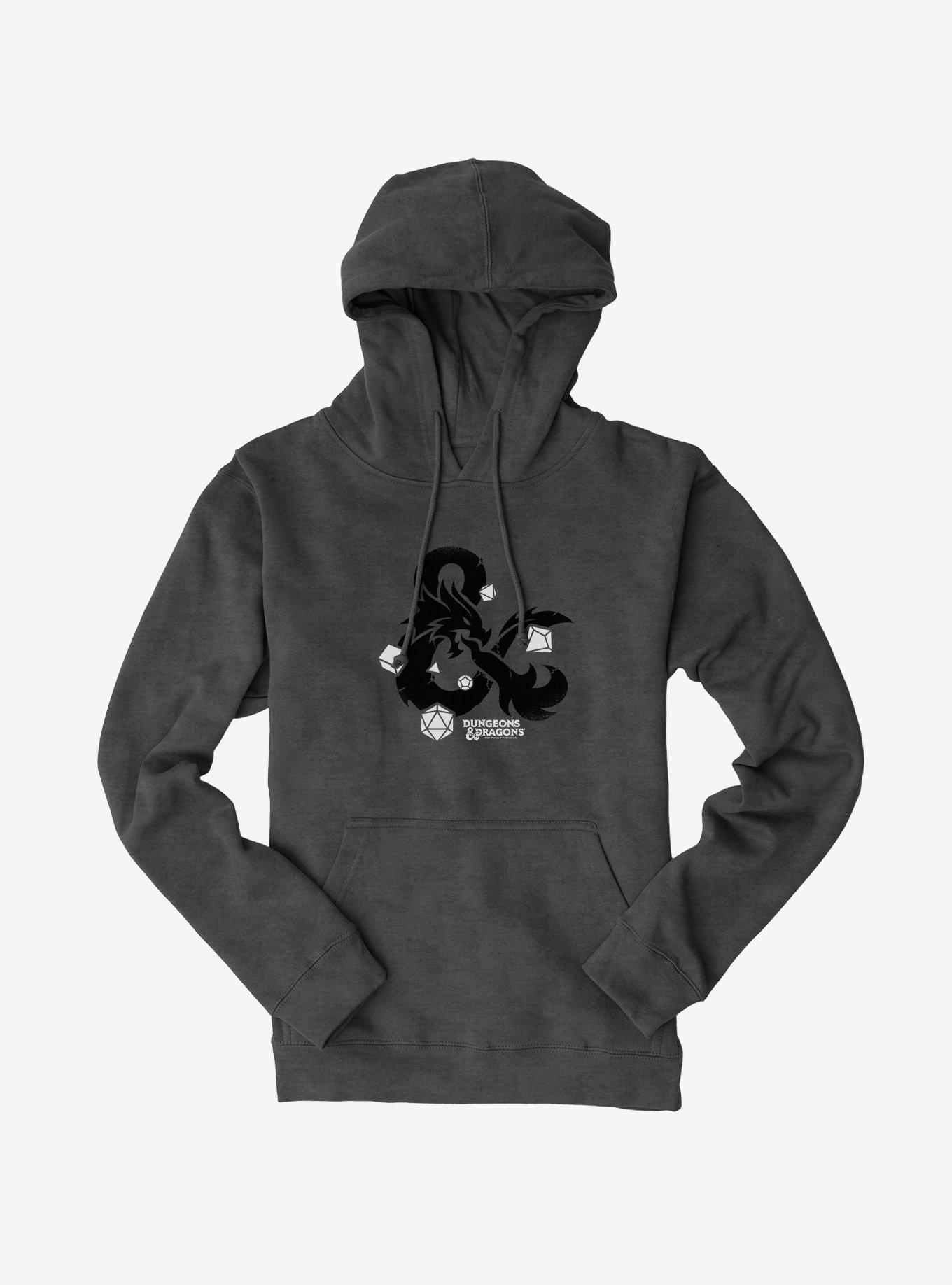 Dungeons & Dragons Dice Set Ampersand Hoodie, CHARCOAL, hi-res