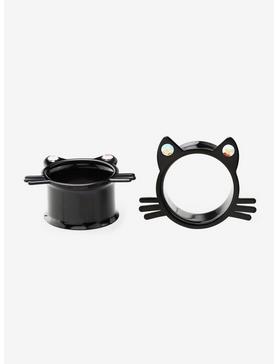 Steel Black Cat Eyelet Plug 2 Pack, , hi-res