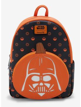 Loungefly Star Wars Darth Vader Glow-in-the-Dark Jack-o-Lantern Mini Backpack - BoxLunch Exclusive, , hi-res
