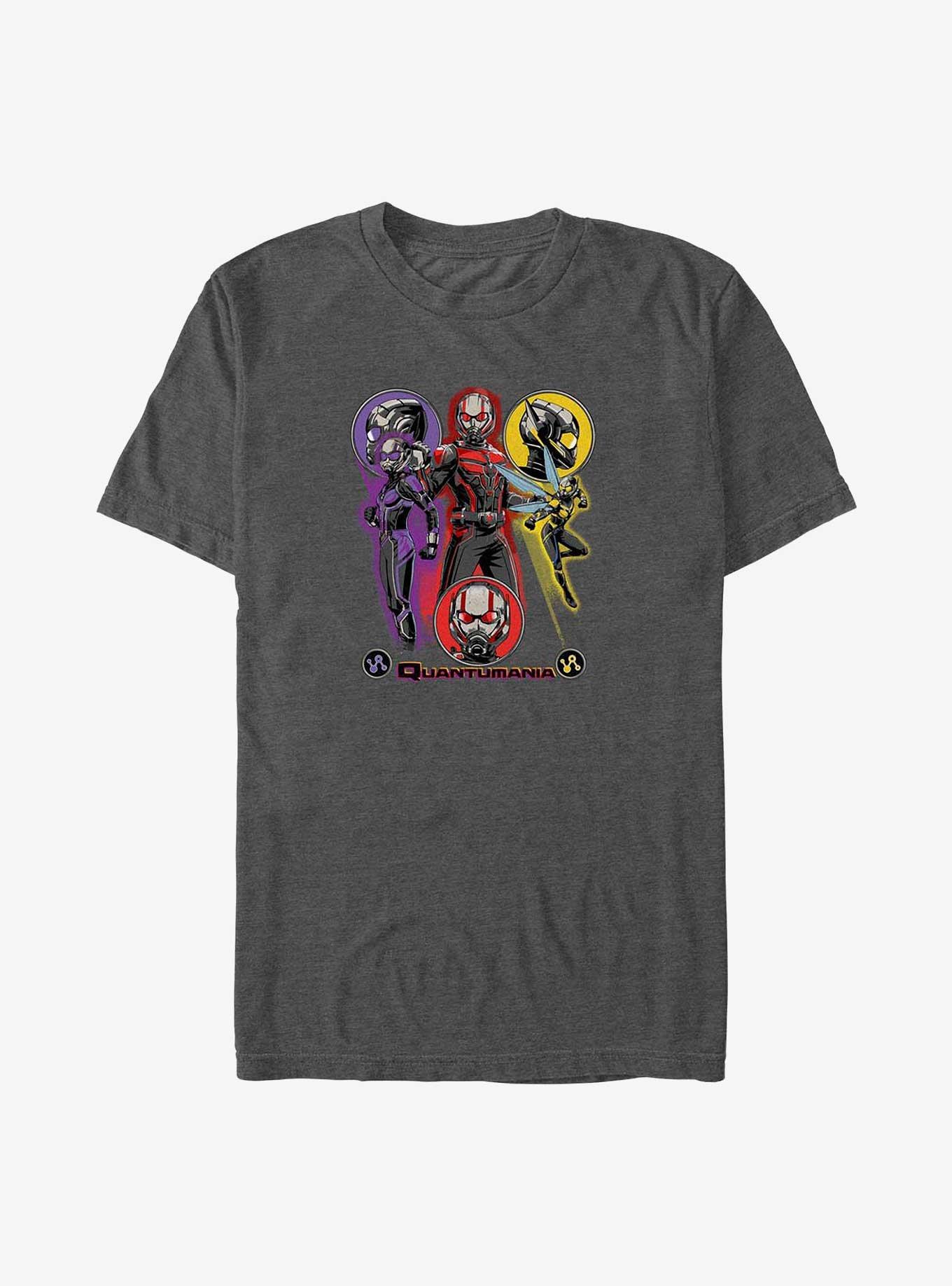 Marvel Ant-Man and the Wasp: Quantumania Triple A-Team Big & Tall T-Shirt, CHAR HTR, hi-res
