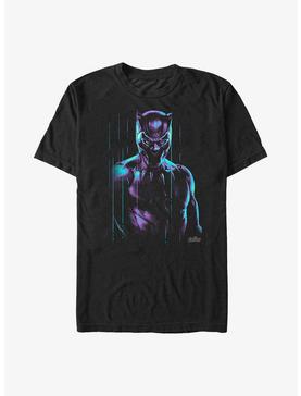 Marvel Black Panther Neon Rain Panther Portrait Big & Tall T-Shirt, , hi-res
