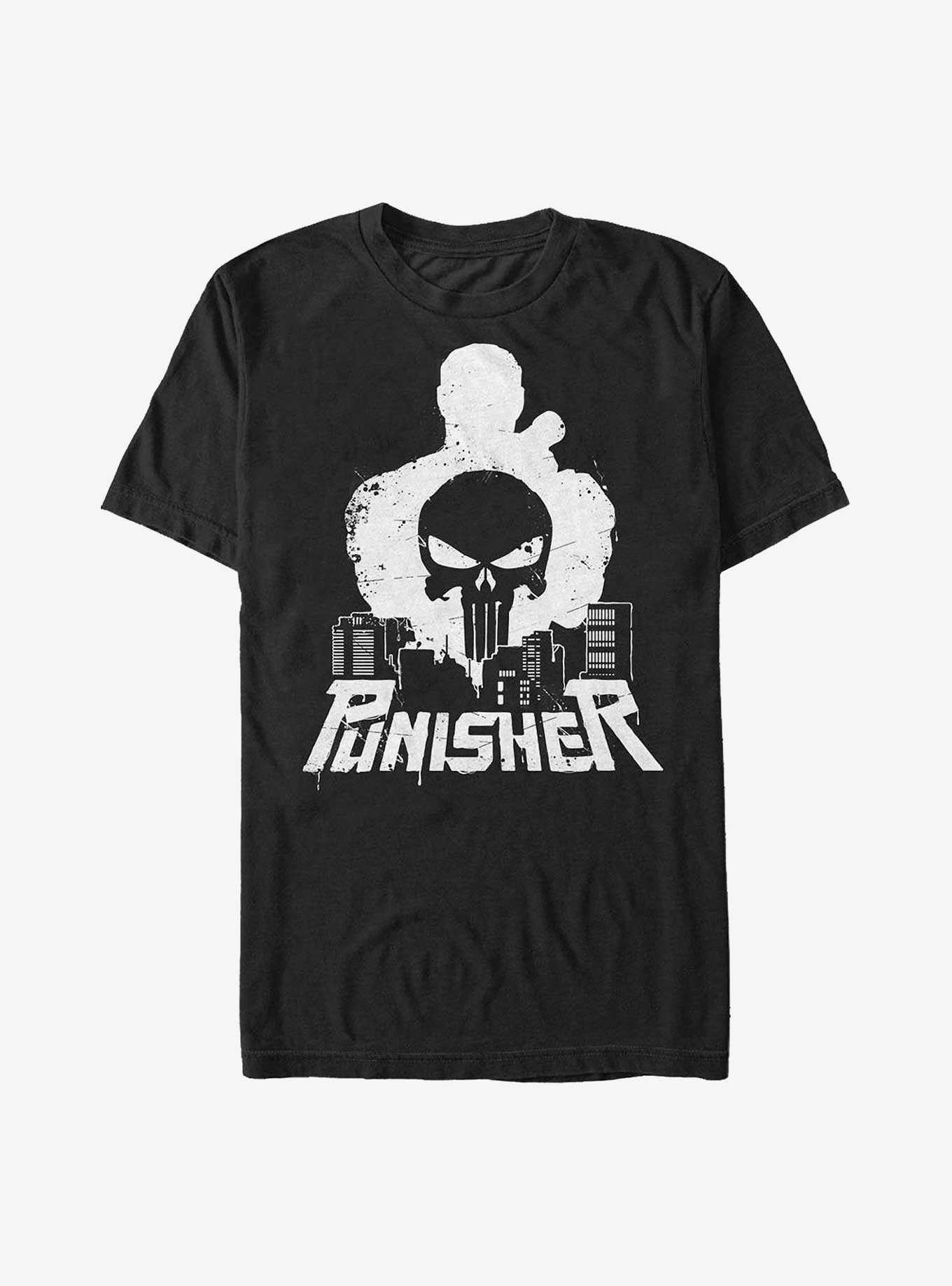 Marvel Punisher City Runner Poster Big & Tall T-Shirt, , hi-res
