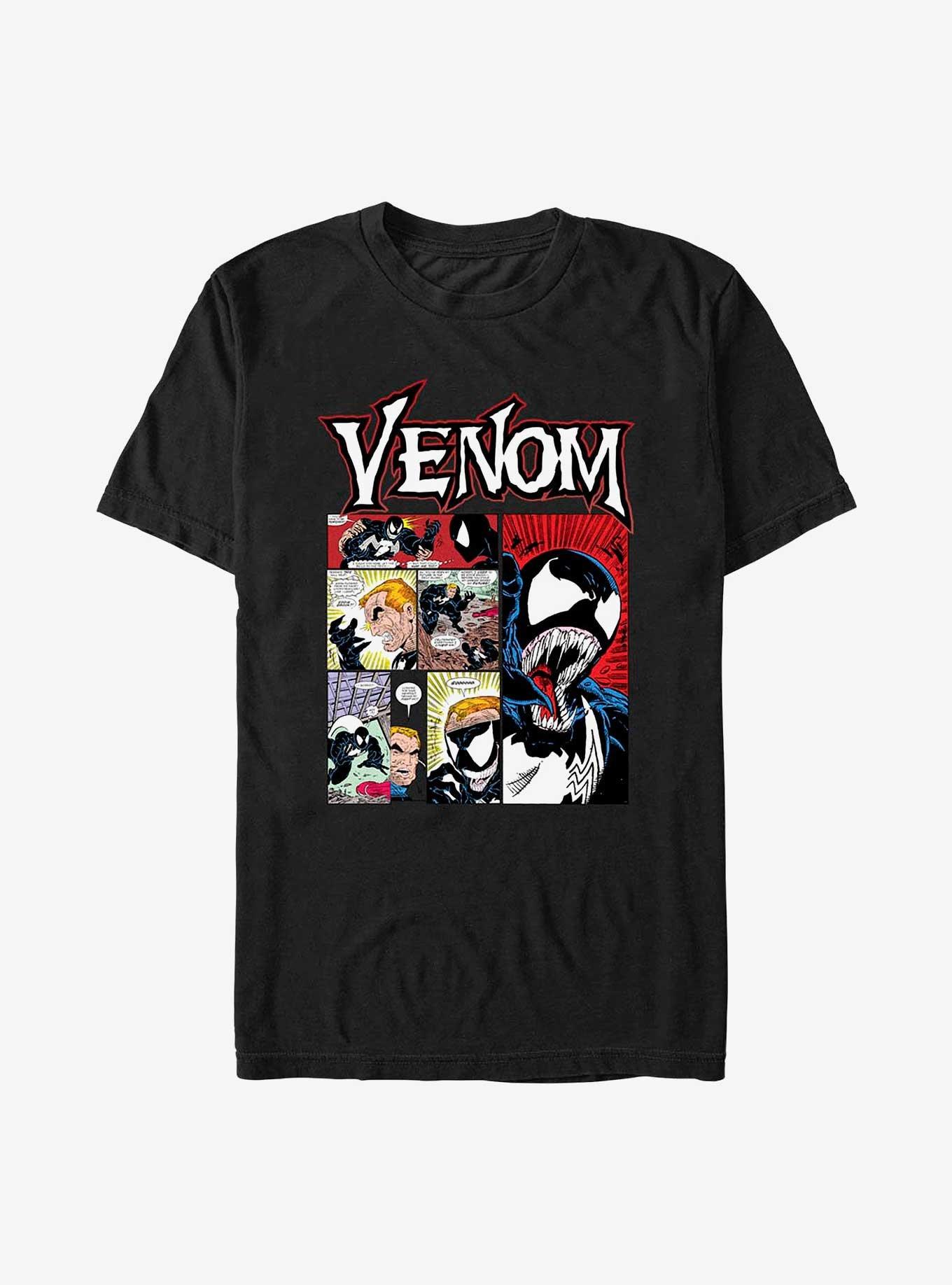 Marvel Venom Comic Panel Big & Tall T-Shirt, BLACK, hi-res