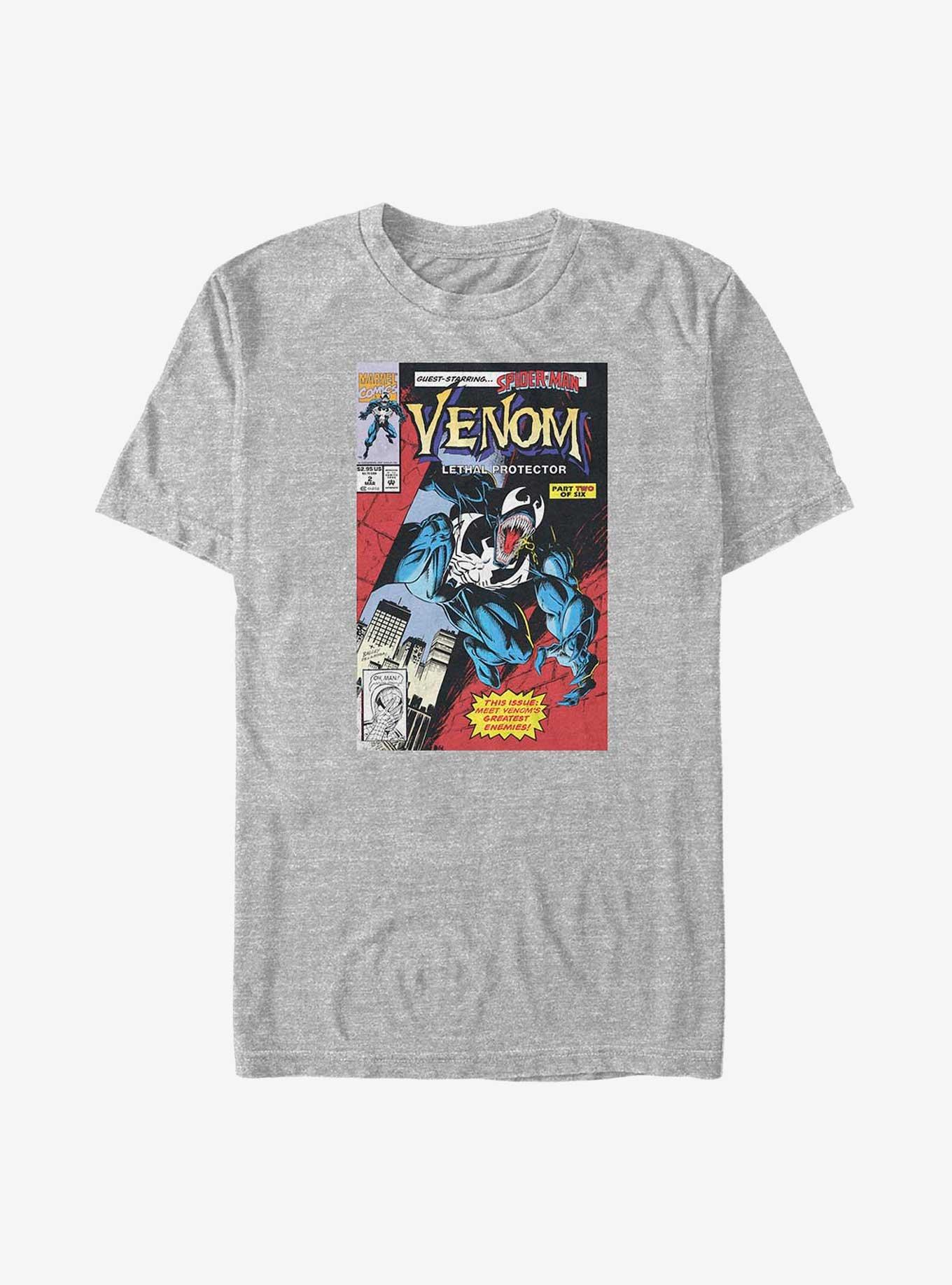 Marvel Venom Lethal Protector Comic Cover Big & Tall T-Shirt, ATH HTR, hi-res
