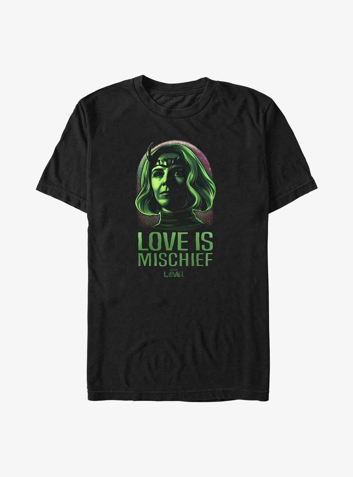 Marvel Loki Sylvie Love Is Mischief Big & Tall T-Shirt, BLACK, hi-res