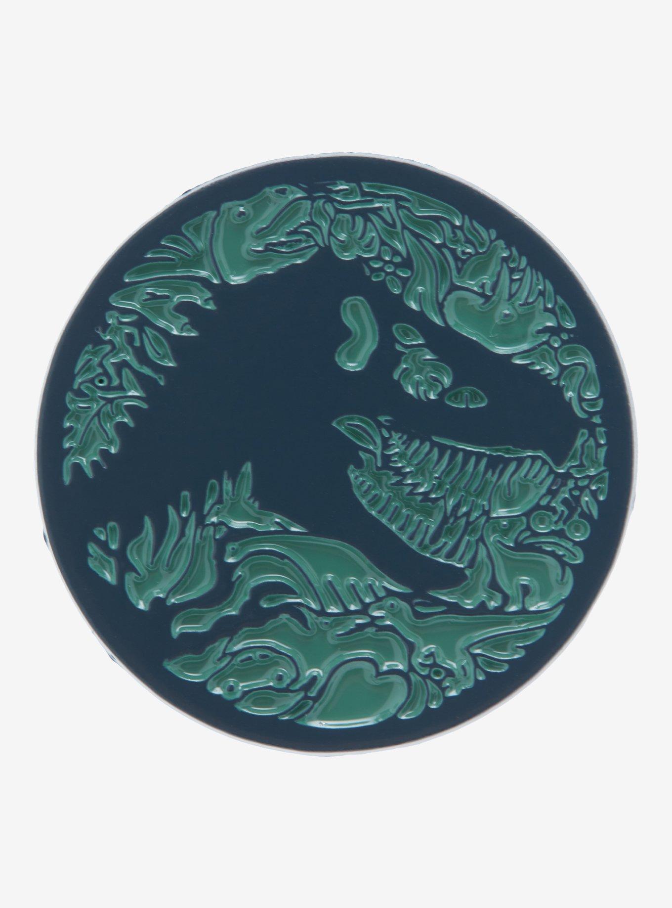 Jurassic World Botanical T-Rex Silhouette Enamel Pin - BoxLunch Exclusive, , hi-res