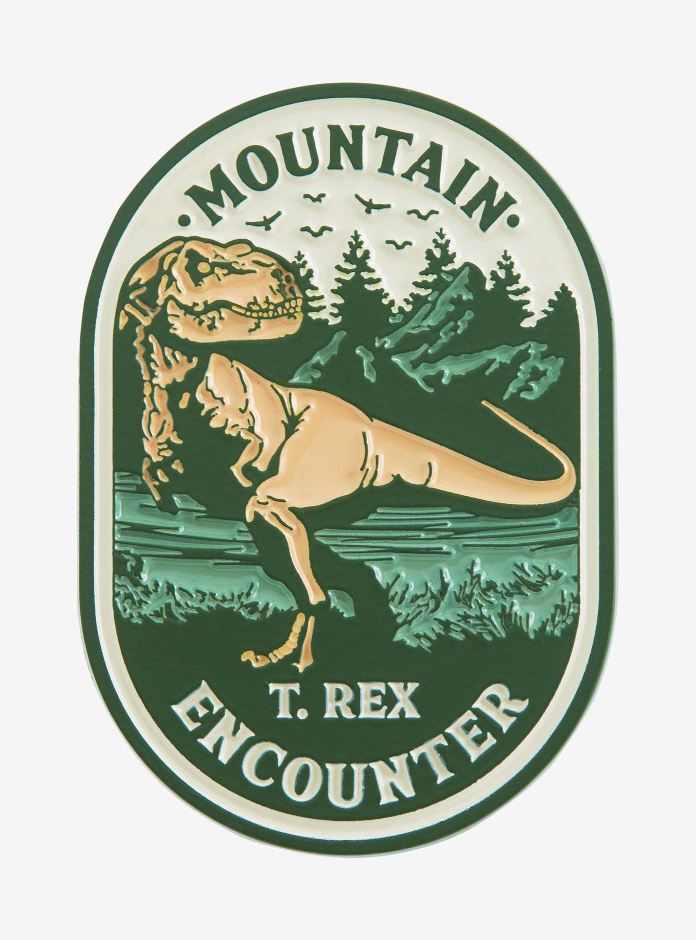 Jurassic World Mountain T-Rex Encounter Enamel Pin - BoxLunch Exclusive, , hi-res