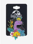 Jurassic World Floral Raptor Enamel Pin - BoxLunch Exclusive, , hi-res