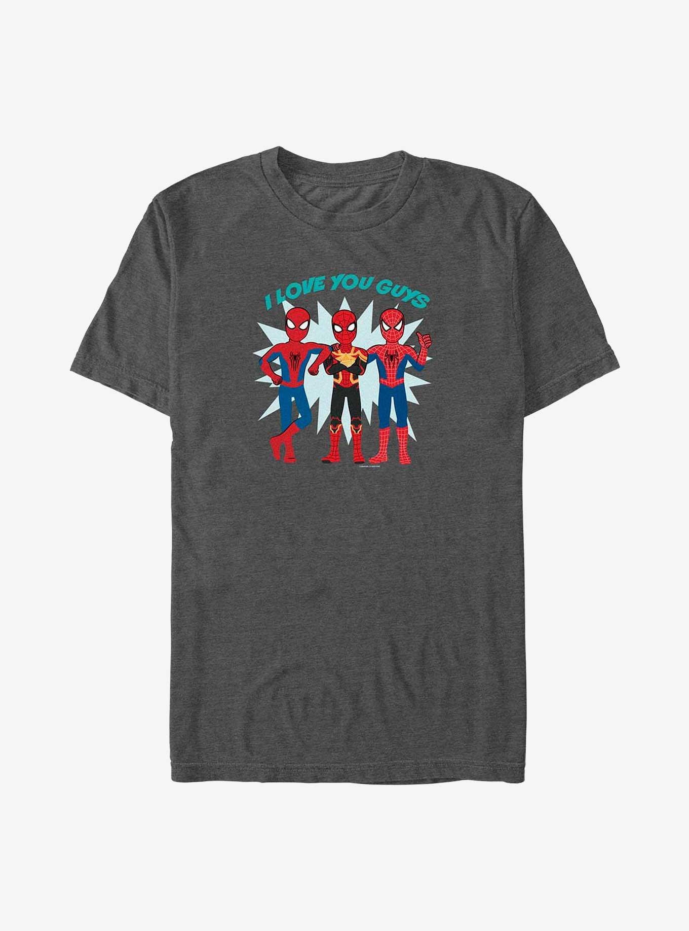Marvel Spider-Man Love You Spiders Big & Tall T-Shirt, CHAR HTR, hi-res