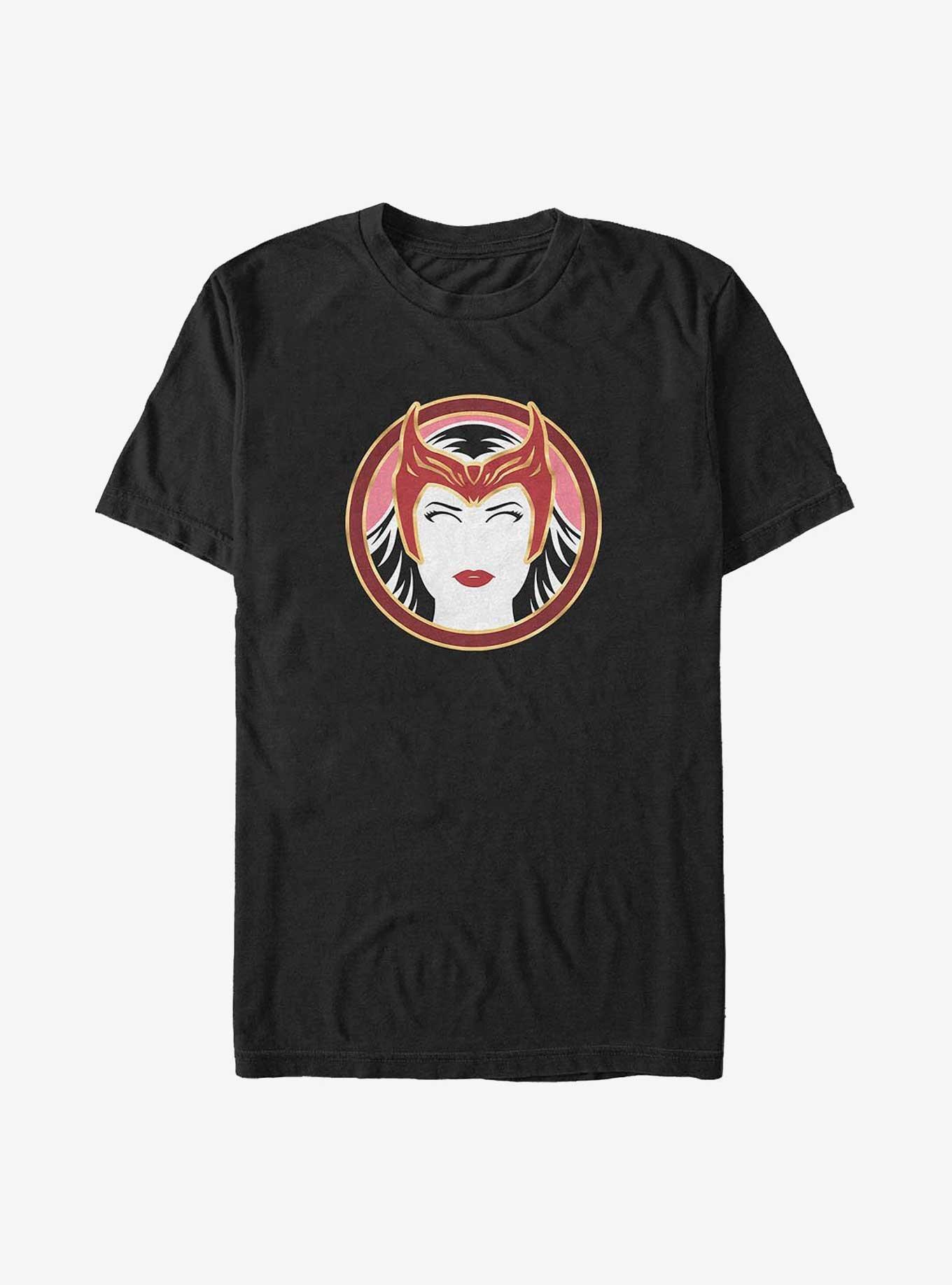 Marvel WandaVision Scarlet Witch Badge Big & Tall T-Shirt, BLACK, hi-res