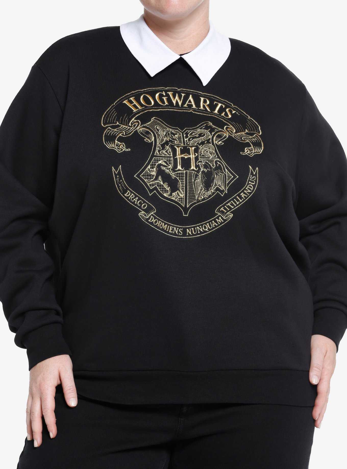 Harry Potter Hogwarts Collared Girls Sweatshirt Plus Size, , hi-res