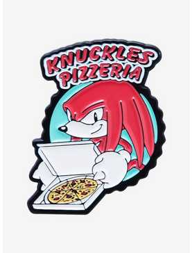 Sonic the Hedgehog Knuckles Pizzeria Enamel Pin - BoxLunch Exclusive , , hi-res