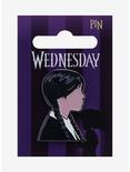 Wednesday Profile Portrait Enamel Pin - BoxLunch Exclusive, , hi-res