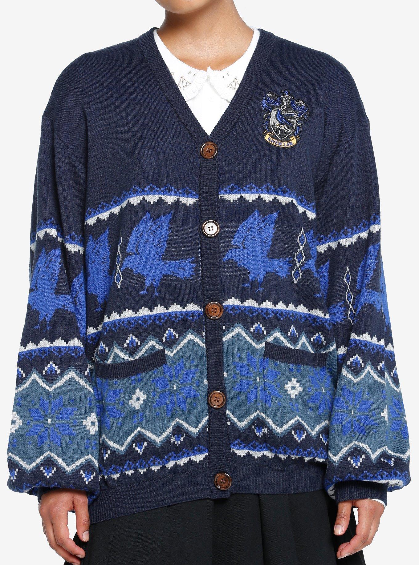 Harry Potter Ravenclaw Fair Isle Girls Cardigan