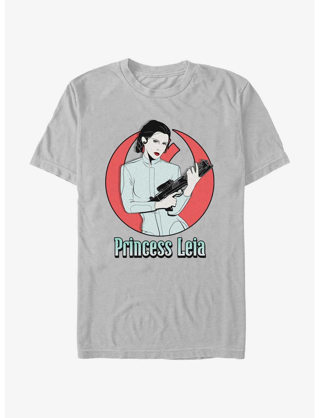 Star Wars Princess Leia Rebel T-Shirt, SILVER, hi-res
