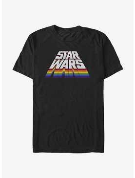 Star Wars Logo Rainbow Stack T-Shirt, , hi-res