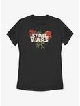 Star Wars Floral Logo Womens T-Shirt, BLACK, hi-res