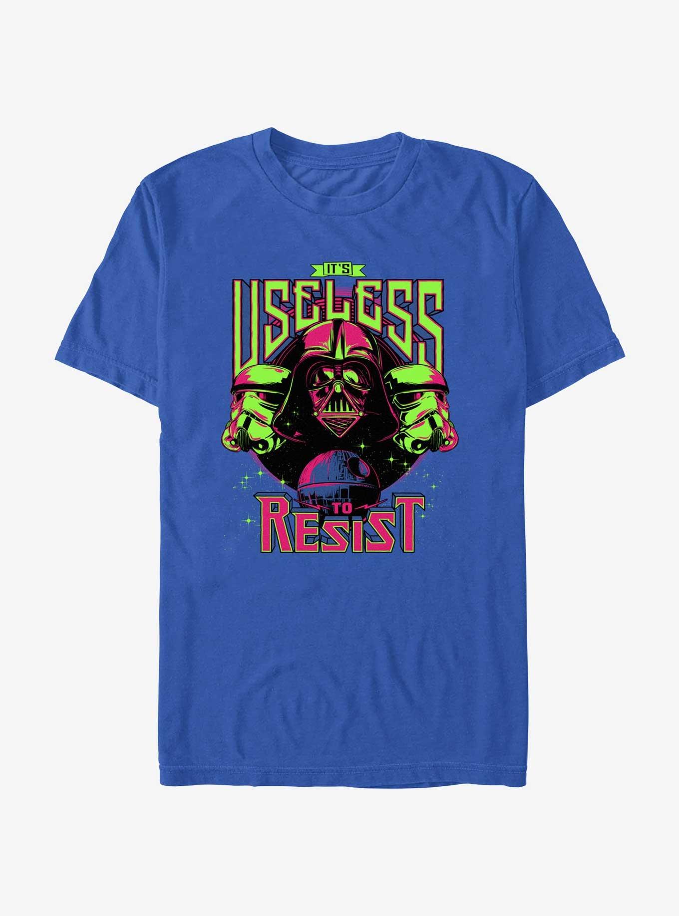 Star Wars Dark Side It's Useless To Resist T-Shirt, ROYAL, hi-res
