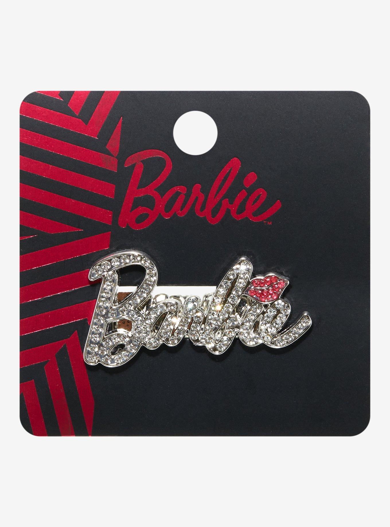 Barbie Logo Rhinestone Two-Finger Ring, , hi-res