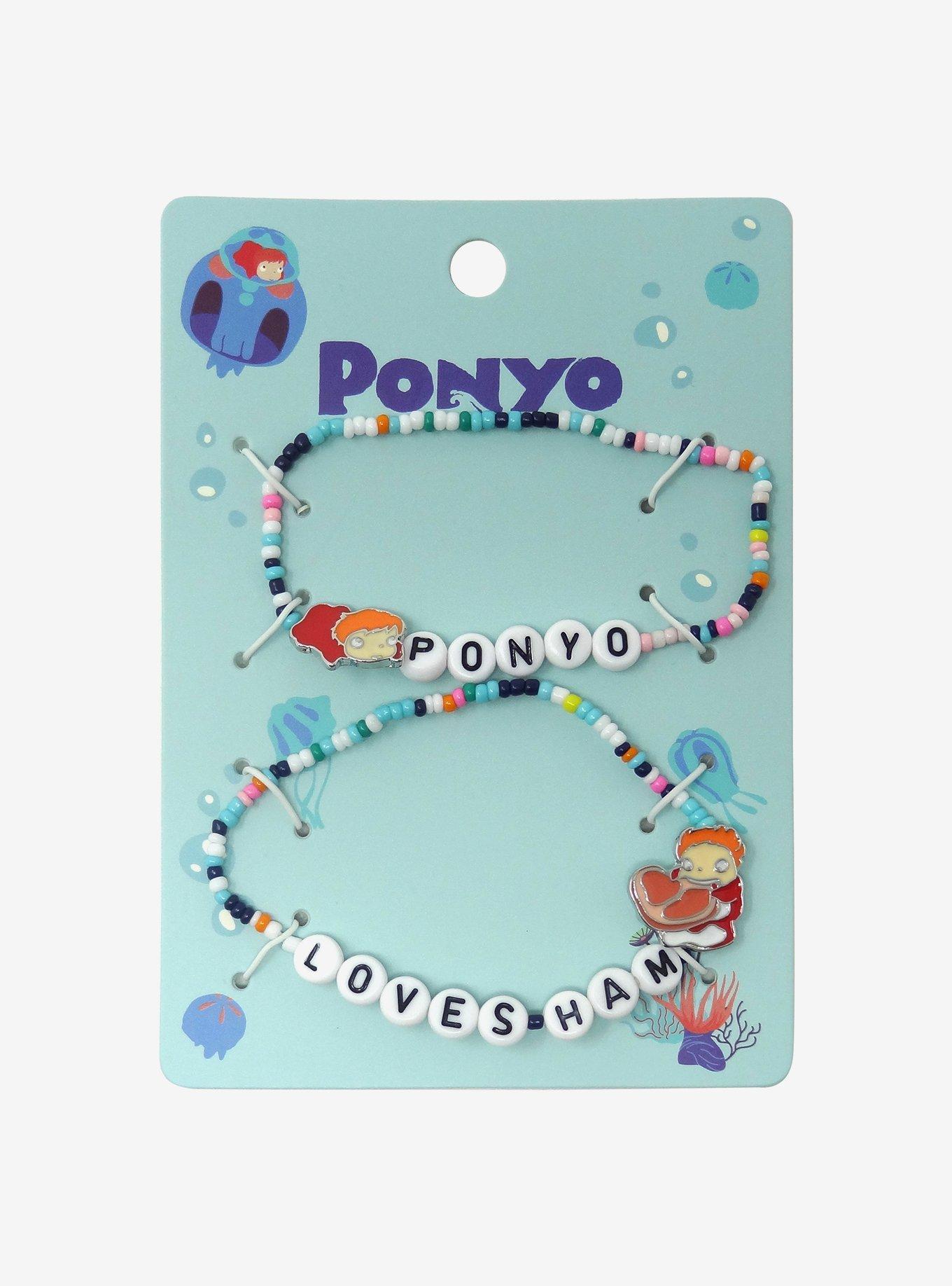 Studio Ghibli® Ponyo Loves Ham Best Friend Beaded Bracelet Set, , hi-res