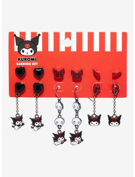 Kuromi Devil Earring Set, , hi-res