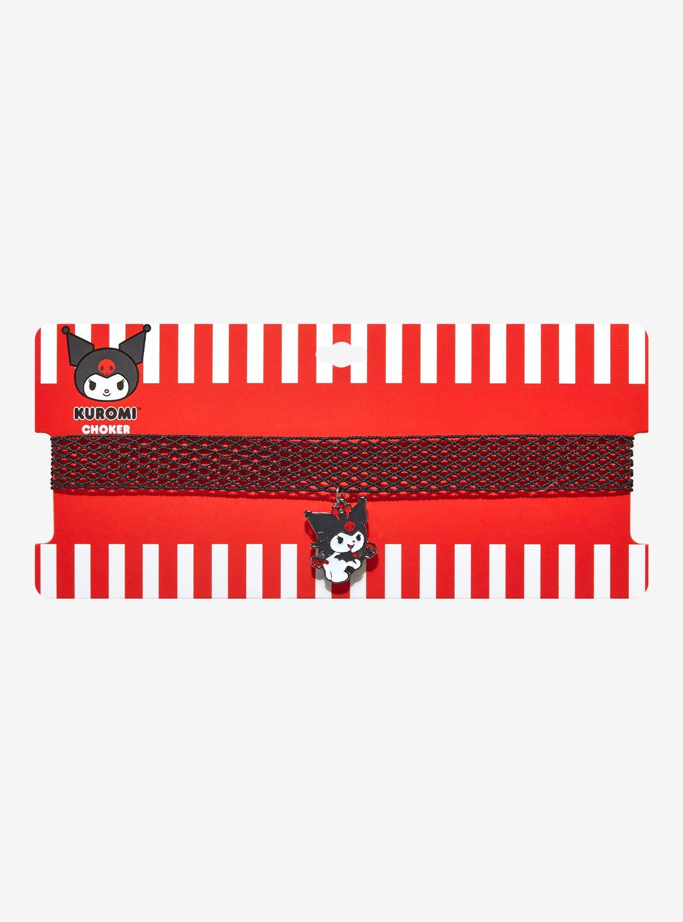 Kuromi Devil Fishnet Choker, , hi-res