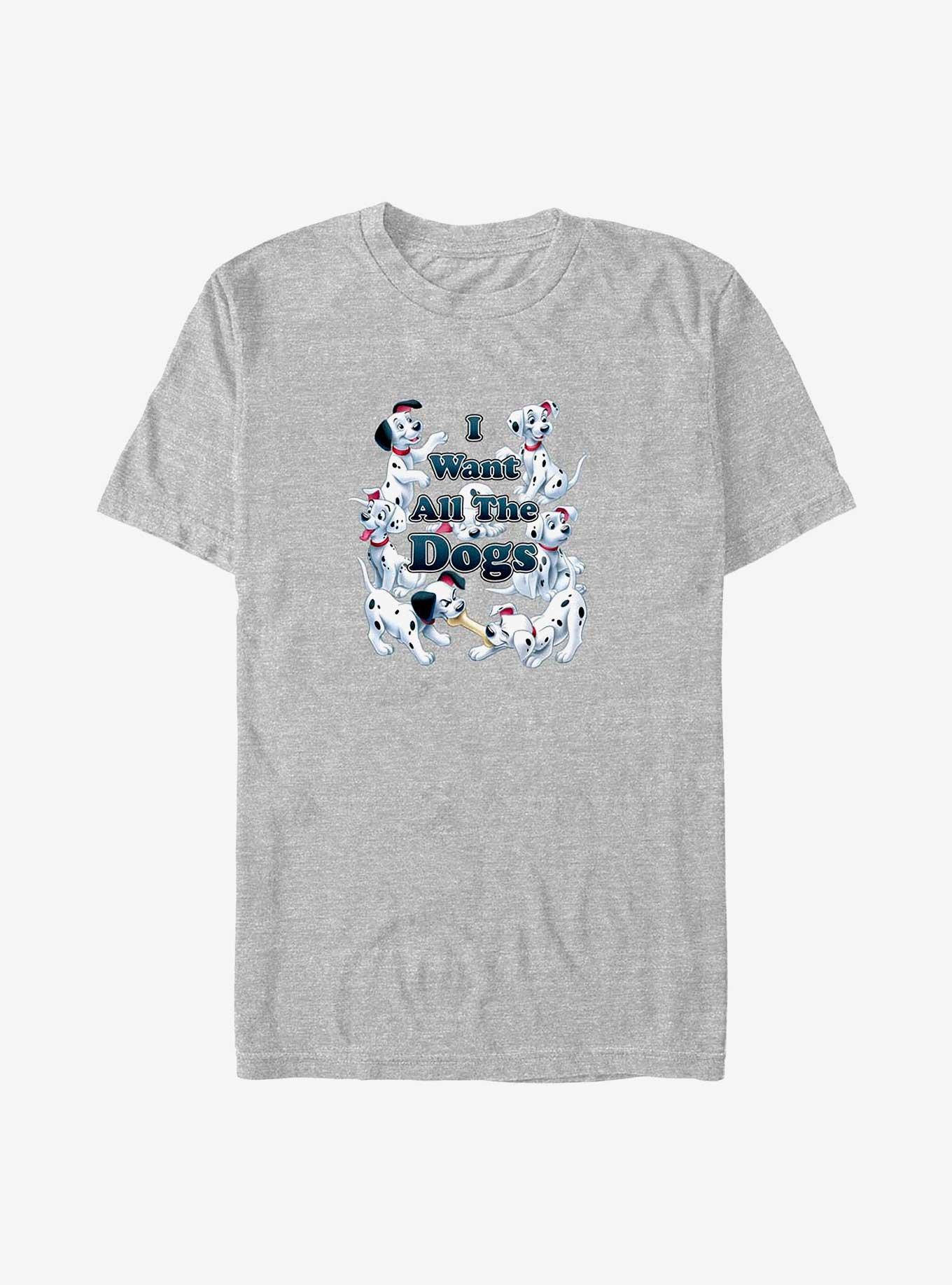 Disney 101 Dalmatians I Want All The Dogs Big & Tall T-Shirt, ATH HTR, hi-res