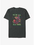 Disney Alice in Wonderland Psychedelic Cheshire We're All Mad Here Big & Tall T-Shirt, CHAR HTR, hi-res