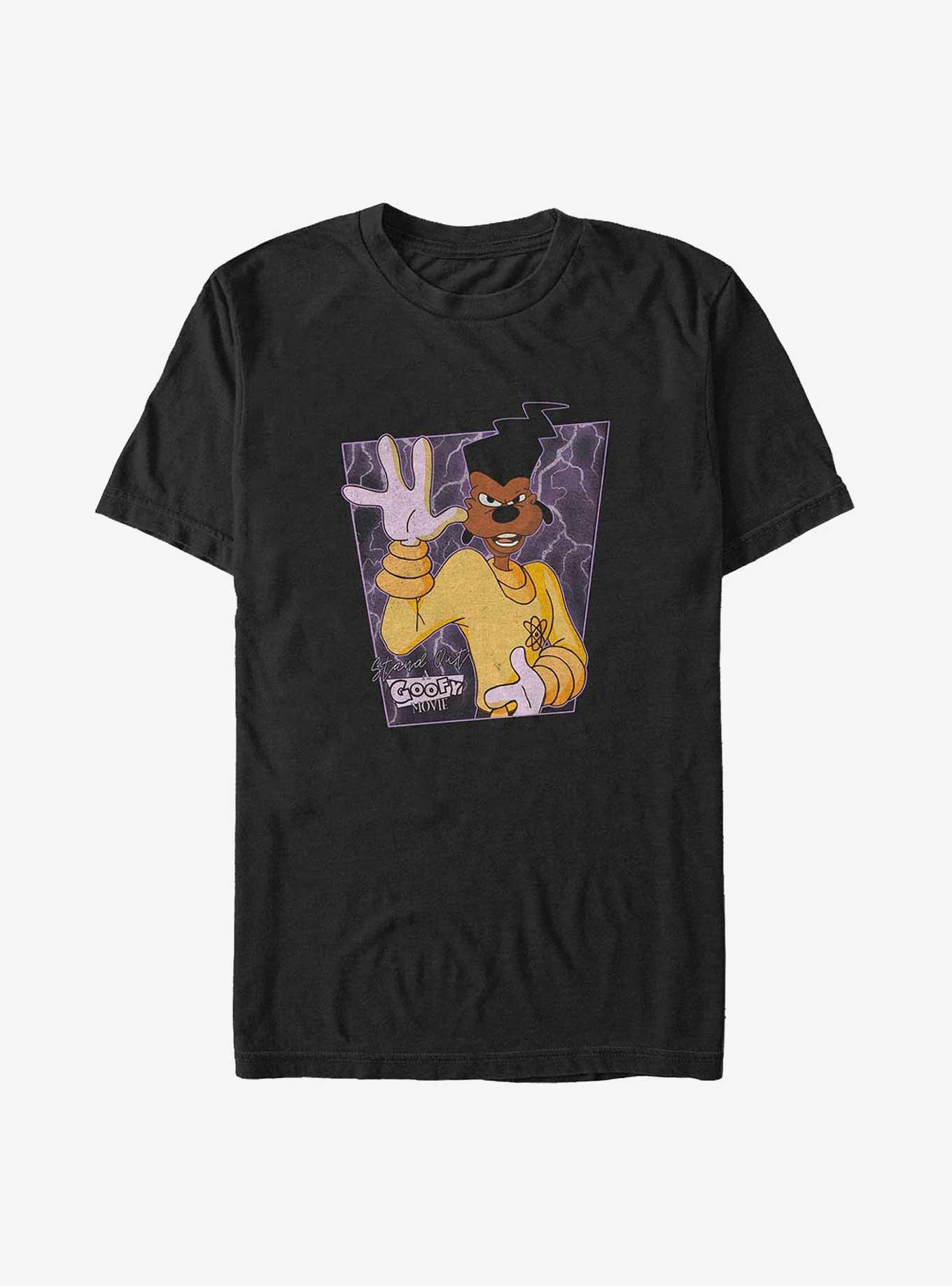 Disney Goofy Powerline Poster Big & Tall T-Shirt, BLACK, hi-res