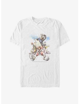 Disney Kingdom Hearts Group In The Clouds Big & Tall T-Shirt, , hi-res