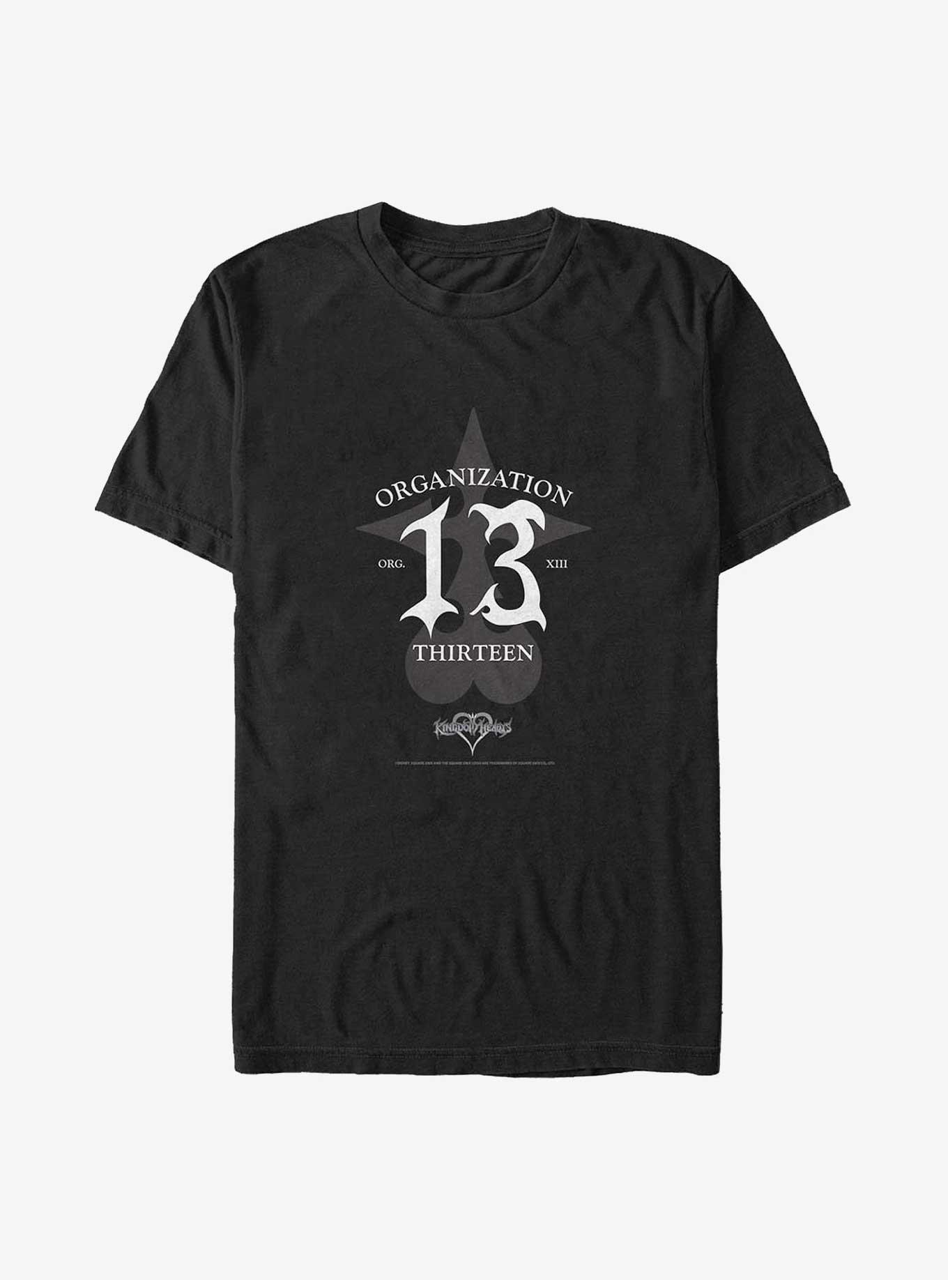 Disney Kingdom Hearts Organization Thirteen Big & Tall T-Shirt, BLACK, hi-res