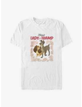 Disney Lady and the Tramp Vintage Cover Big & Tall T-Shirt, , hi-res