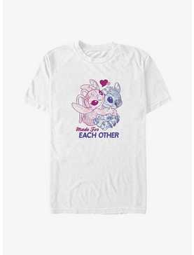 Disney Lilo & Stitch Angel & Stitch Made For Each Other Big & Tall T-Shirt, , hi-res