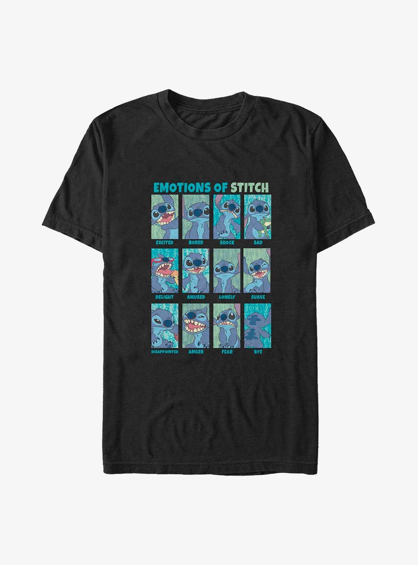 Disney Lilo & Stitch Emotions of Stitch Big & Tall T-Shirt, , hi-res