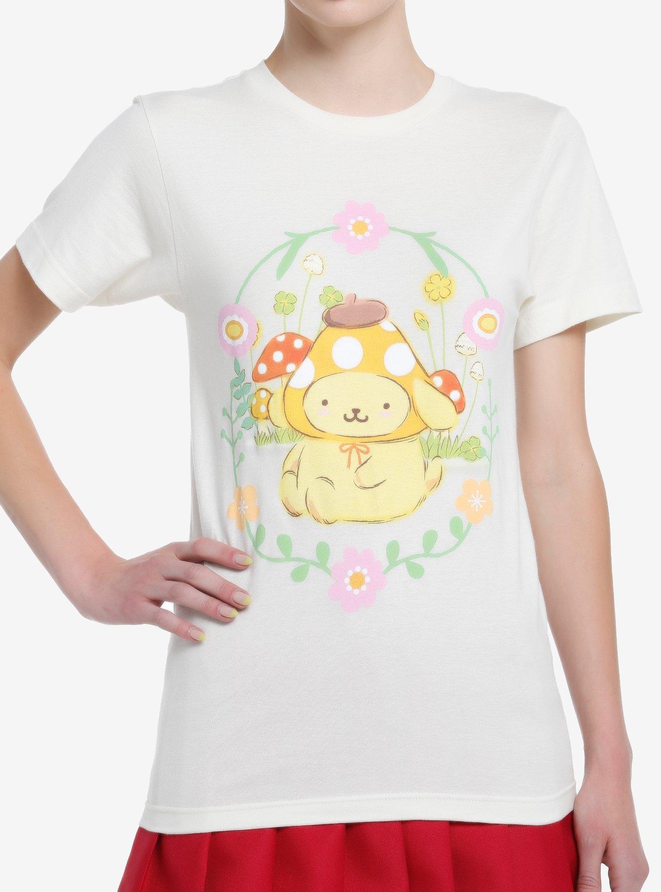 Pompompurin Mushroom Boyfriend Fit Girls T-Shirt, MULTI, hi-res