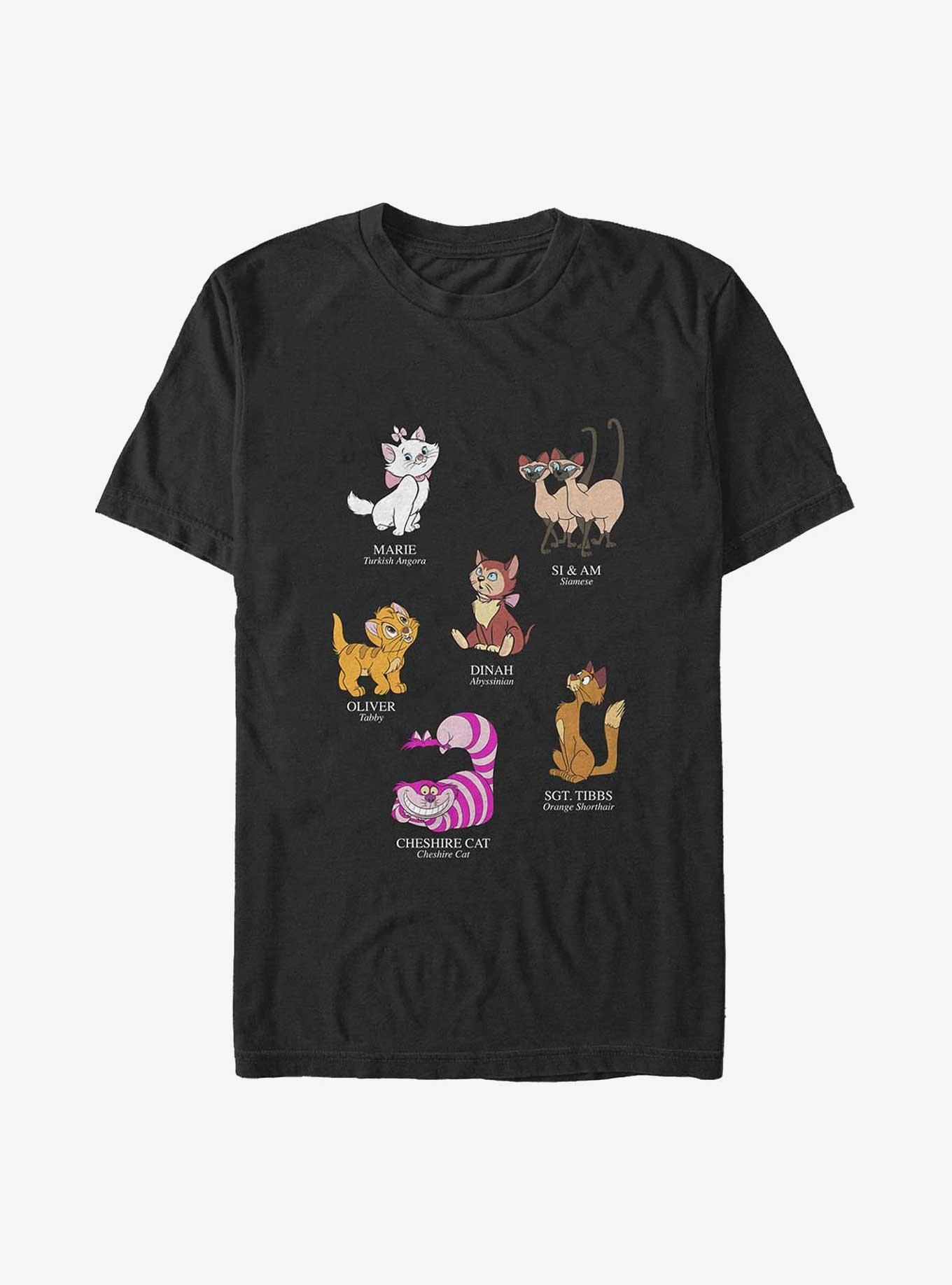 Disney Channel Cat Breeds Big & Tall T-Shirt, BLACK, hi-res