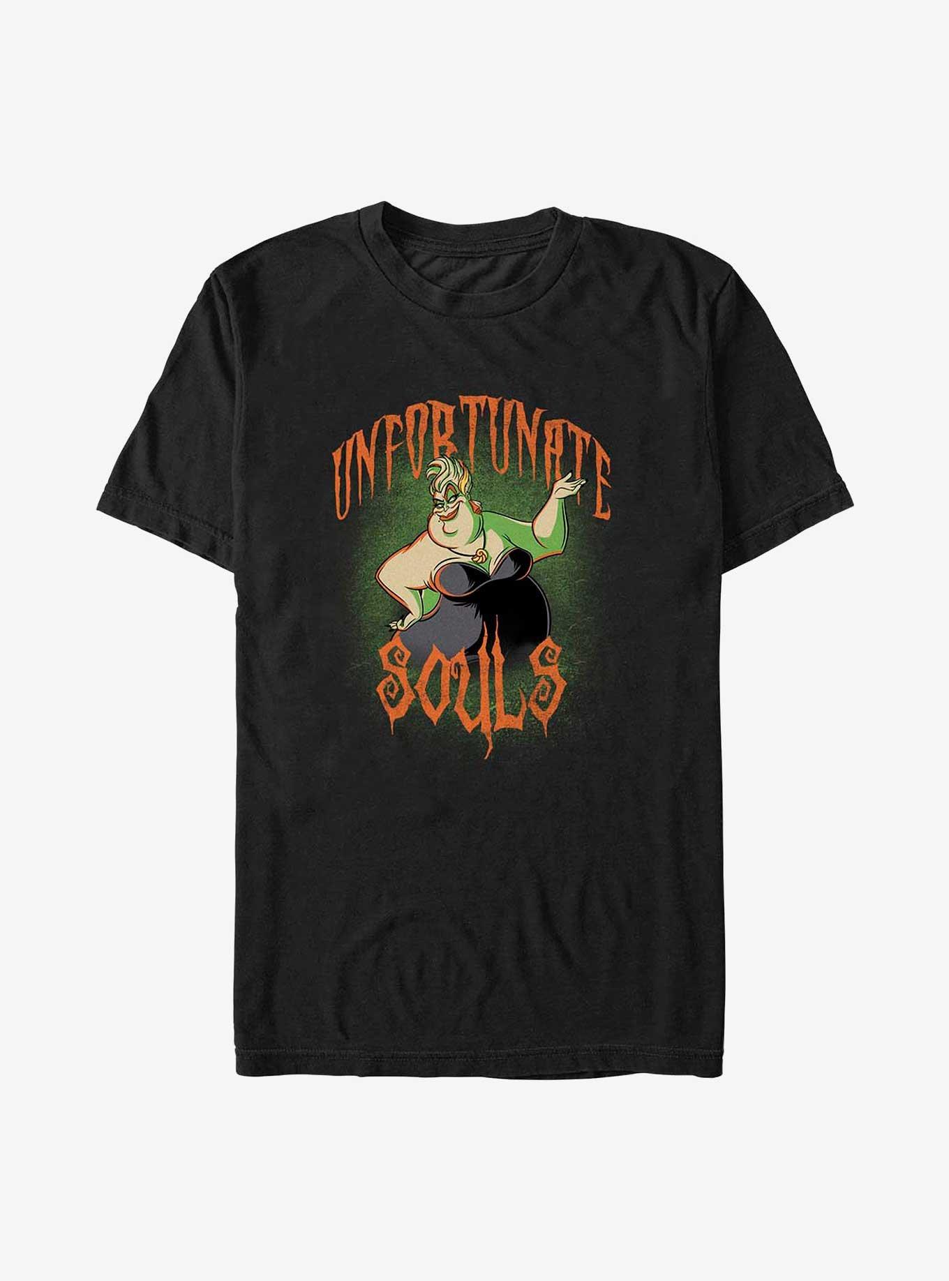 Disney The Little Mermaid Ursula Unfortunate Souls Big & Tall T-Shirt, BLACK, hi-res