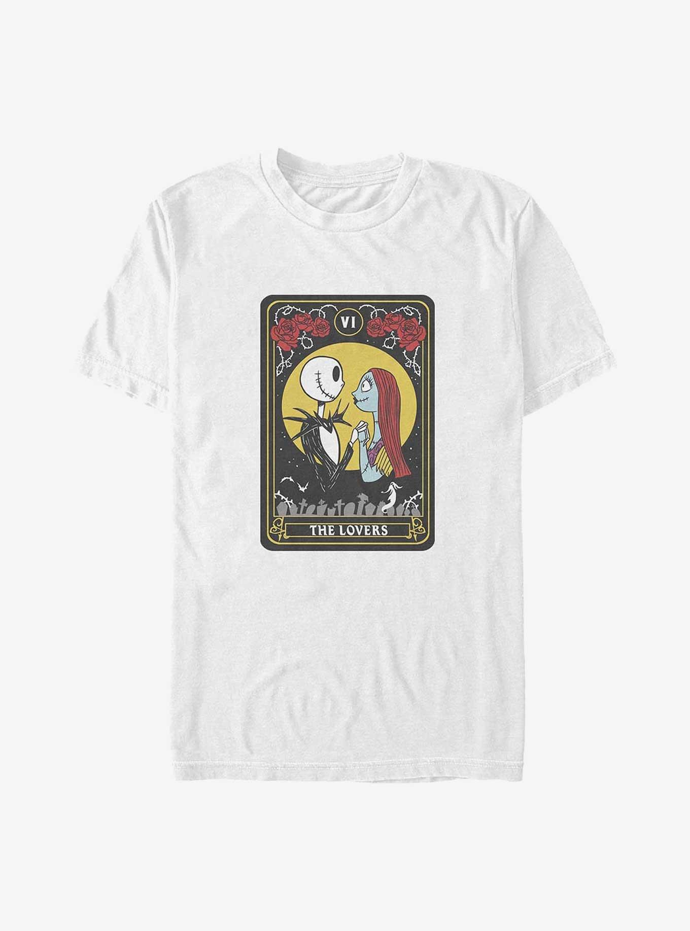 The Nightmare Before Christmas Jack & Sally The Lovers Tarot Big & Tall T-Shirt, , hi-res