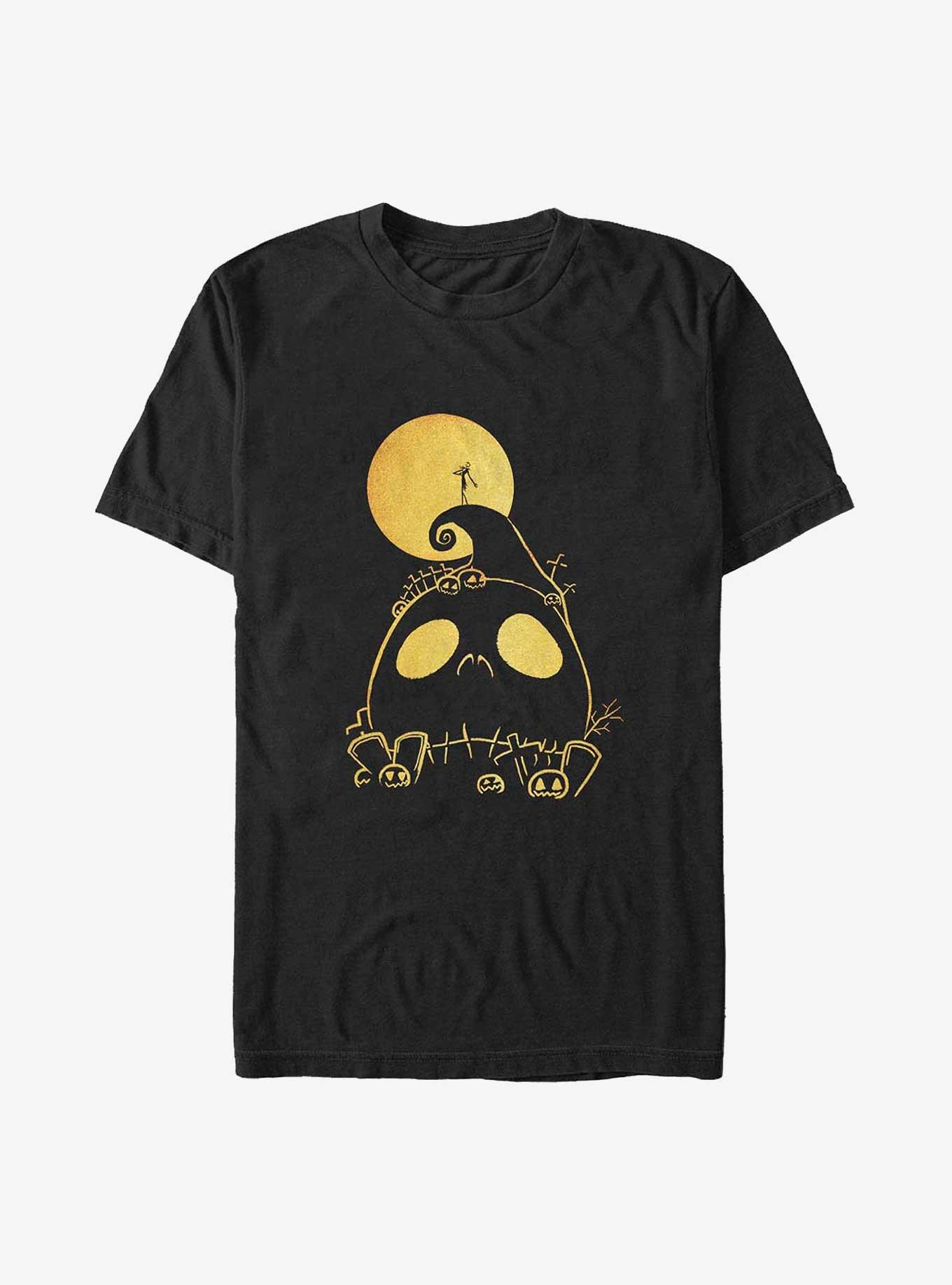 Disney The Nightmare Before Christmas Skull Cemetery Big & Tall T-Shirt, , hi-res