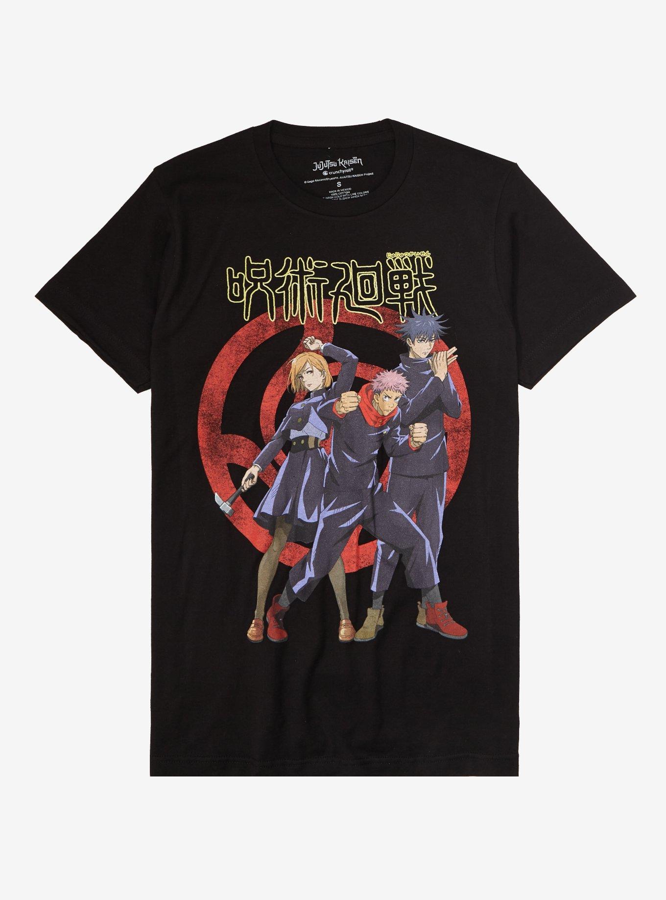 Jujutsu Kaisen Trio Boyfriend Fit Girls T-Shirt, MULTI, hi-res