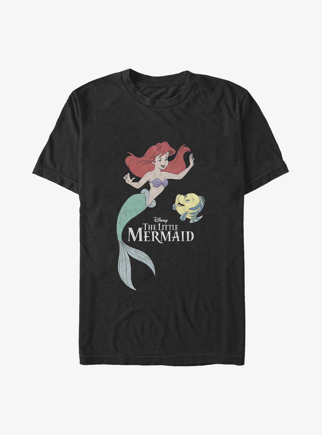 Disney The Little Mermaid Sea Friends Ariel and Flounder Big & Tall T-Shirt, , hi-res