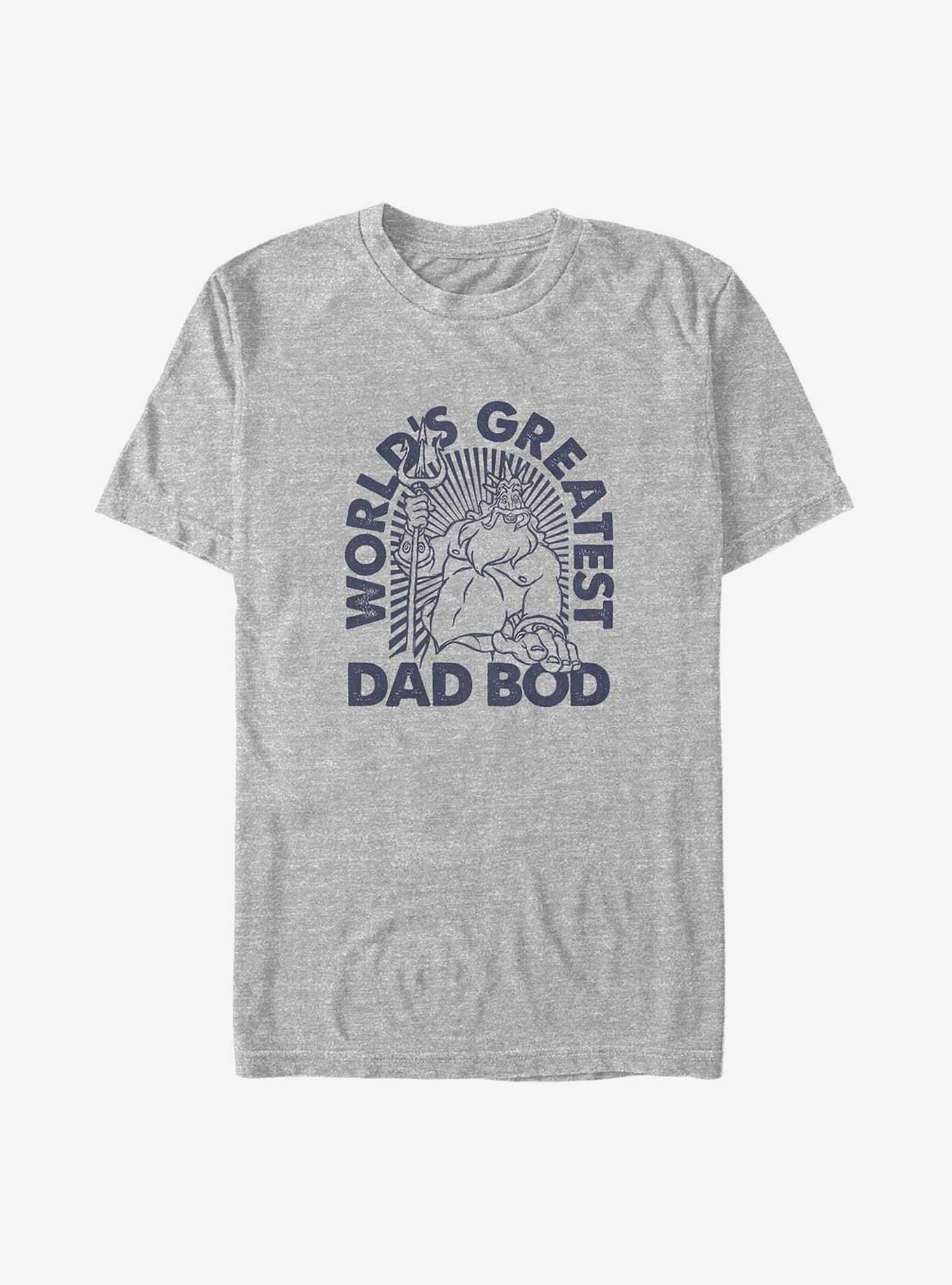 Disney The Little Mermaid Triton World's Greatest Dad Bod Big & Tall T-Shirt